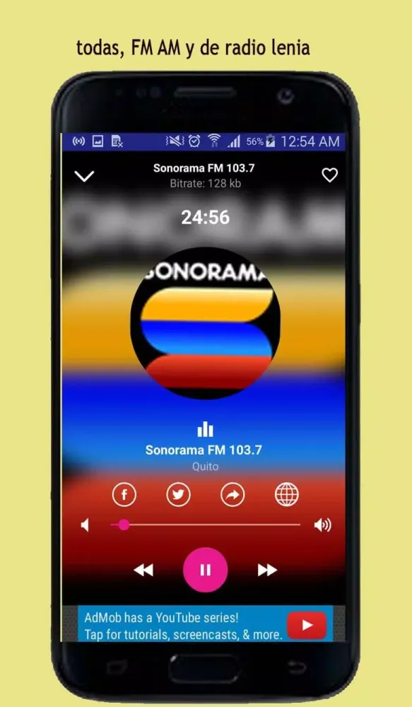 Capturas de pantalla de Radio FM Ecuador