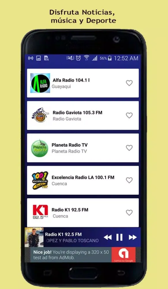 Capturas de pantalla de Radio FM Ecuador