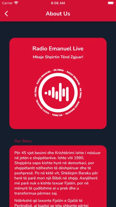 Zrzuty ekranu Radio Emanuel Albania