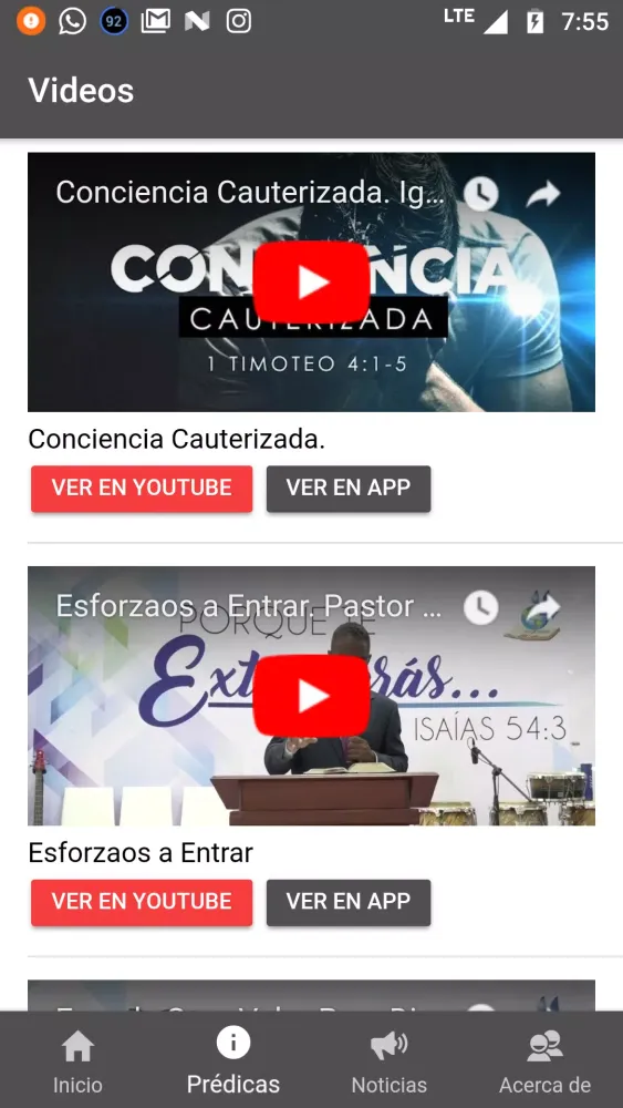Captures d'écran de Radio Esperanza