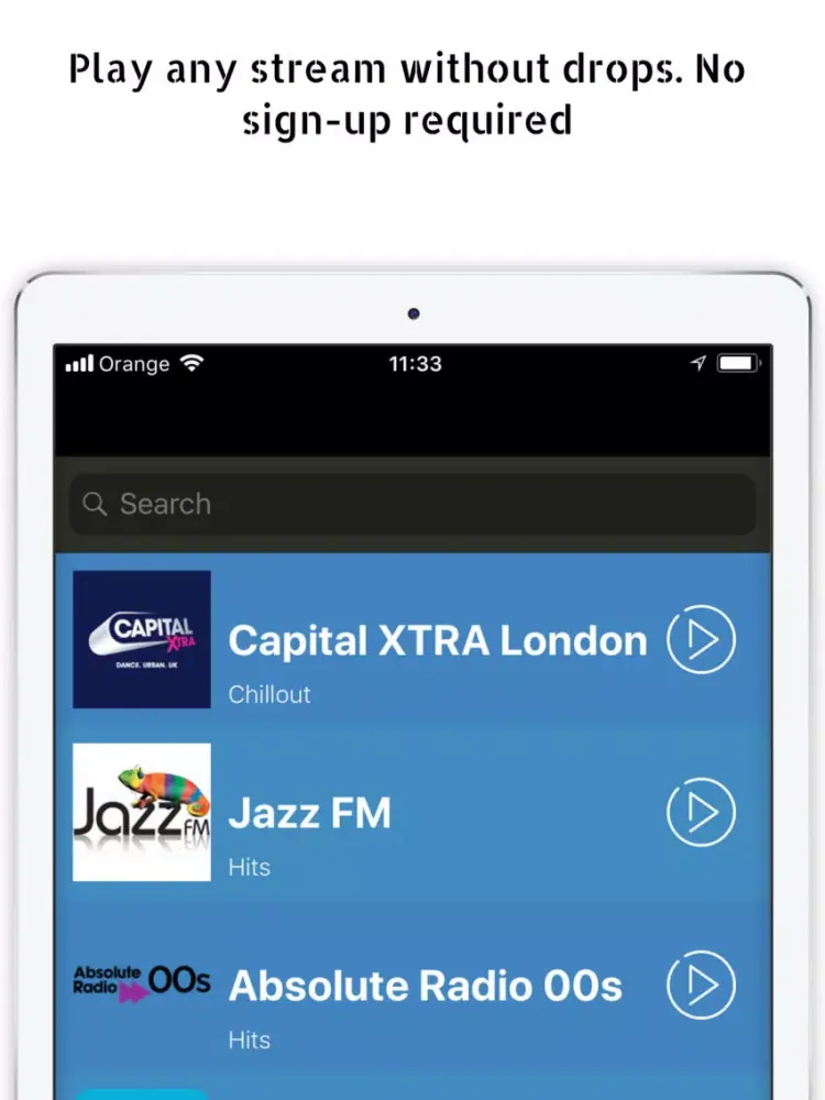 Los Angeles Radio Stations iPad 应用截图