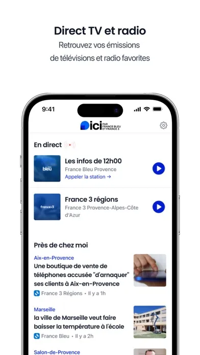 Capturas de tela do ici par France Bleu & France 3