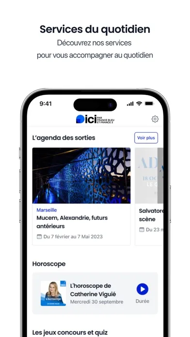 Capturas de tela do ici par France Bleu & France 3
