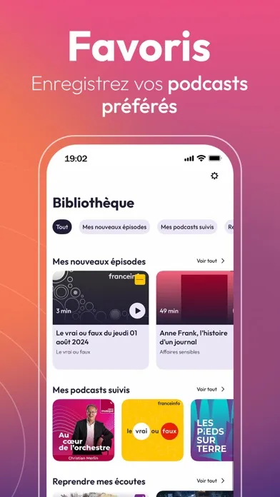 Screenshot di Radio France - podcast, direct