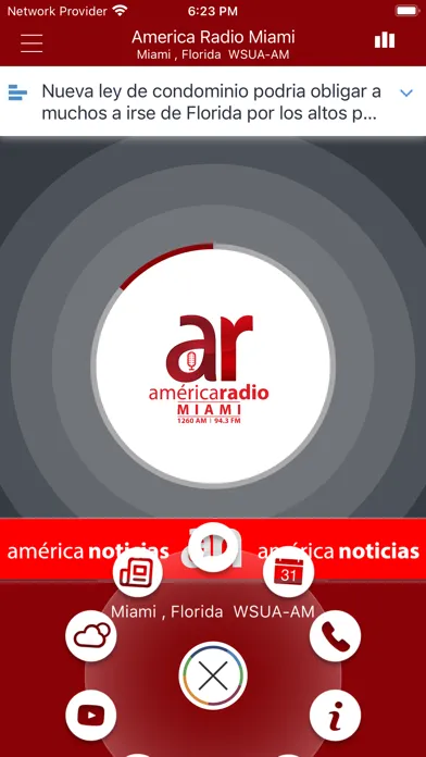 Tangkapan layar America Radio Miami
