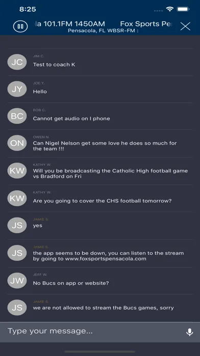 Fox Sports Pensacola The Fan應用截圖