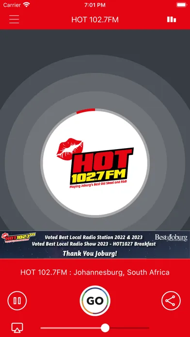 HOT 102.7FM स्क्रीनशॉट