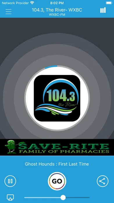 Zrzuty ekranu 104.3, the River- WXBC