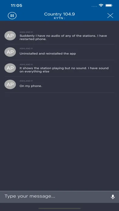 Thunderbolt Radio App スクリーンショット