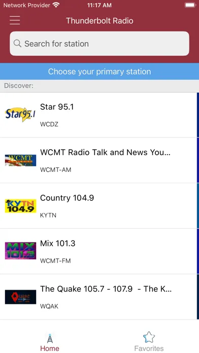 Thunderbolt Radio App スクリーンショット