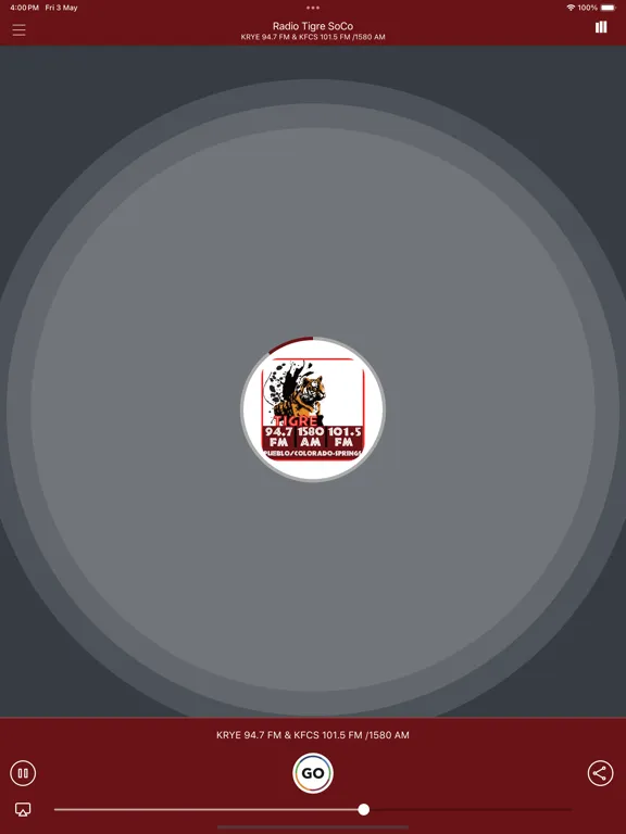 Radio Tigre SoCo iPad 應用截圖