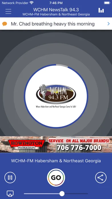 WCHM NewsTalk 94.3 Screenshots