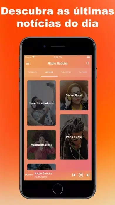 Ảnh chụp màn hình của Rádio Gaúcha ao vivo-FM Brasil