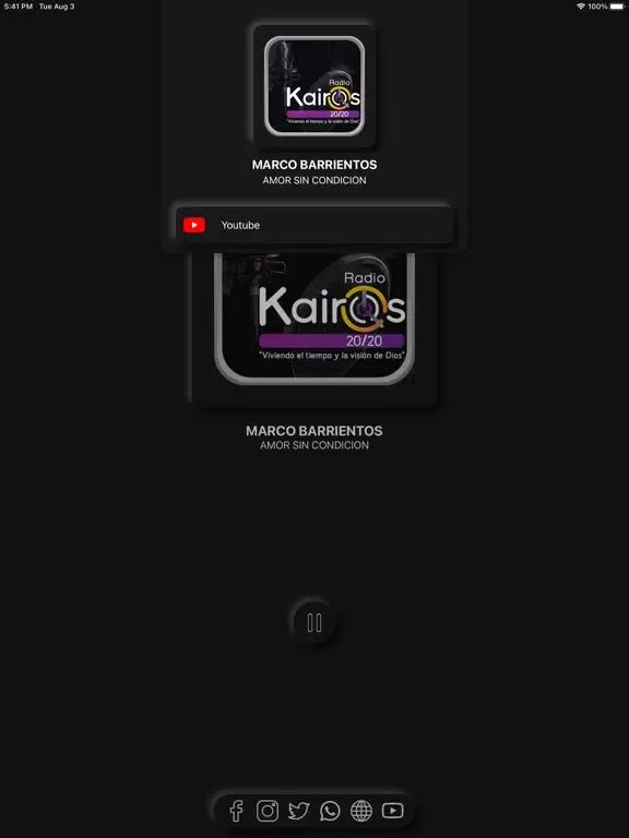 Radio Kairos 20/20 iPad 應用截圖
