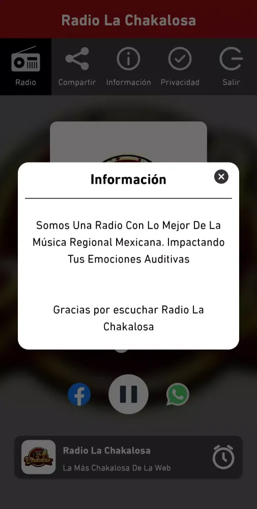 Radio La Chakalosa Screenshots