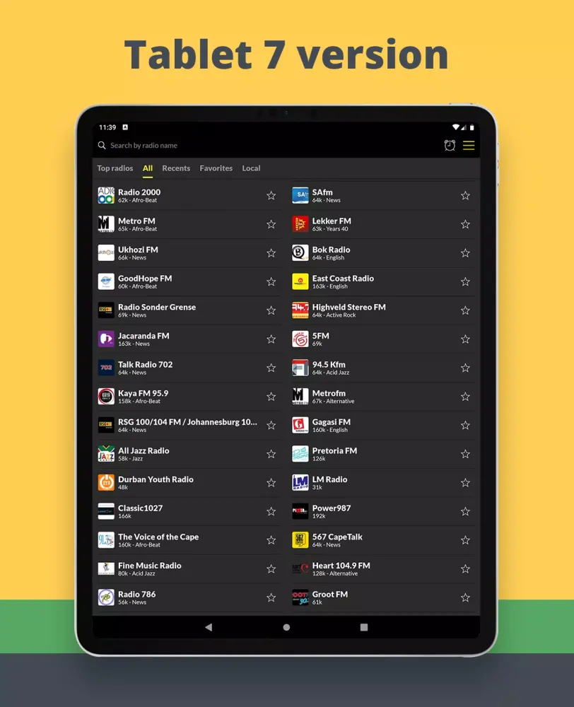 South Africa Radio Online FM Screenshots