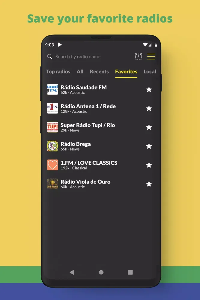 Скриншоты Radio Brazil