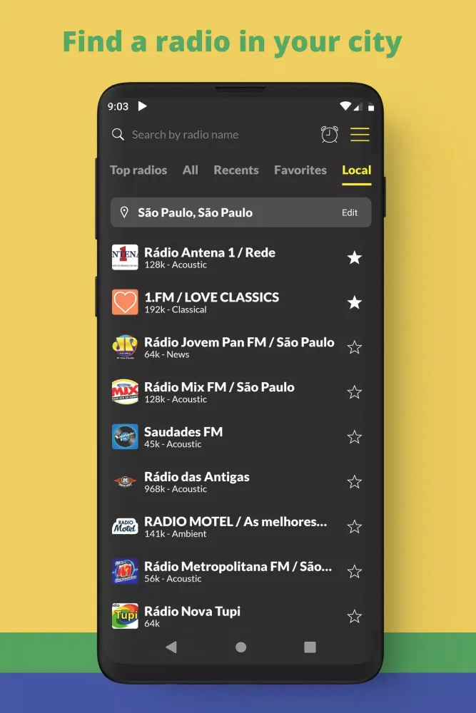 Скриншоты Radio Brazil
