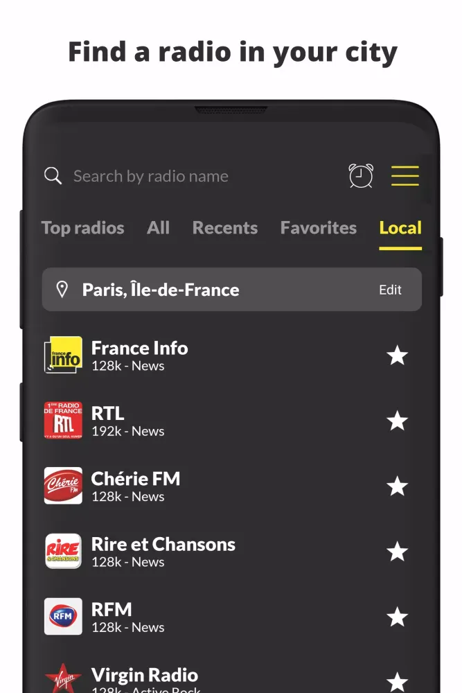 Live French Radio FM Online سکرین شاٹس