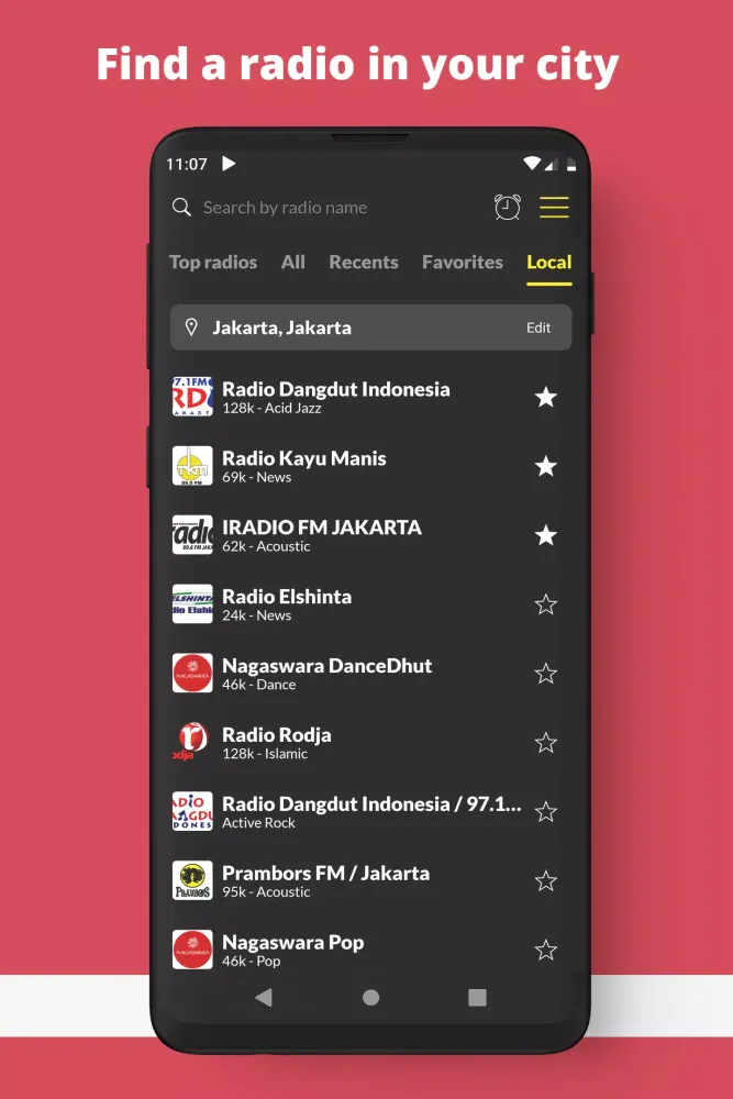 Captures d'écran de FM Radio Indonesia Online