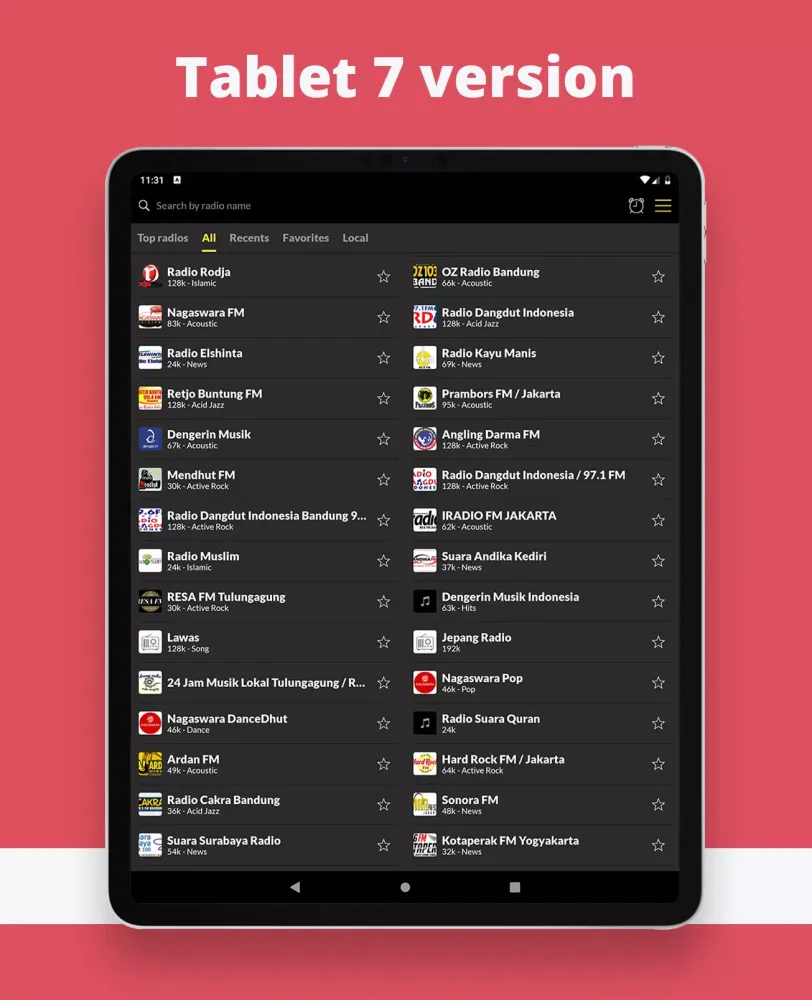 Captures d'écran de FM Radio Indonesia Online