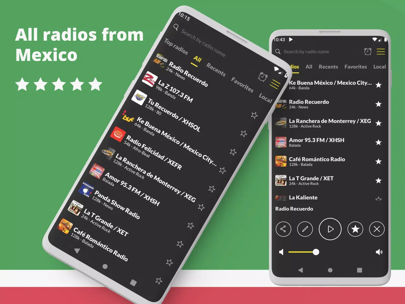 Screenshot di Radio Mexico FM