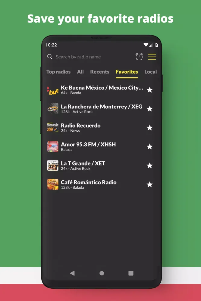 Screenshot di Radio Mexico FM