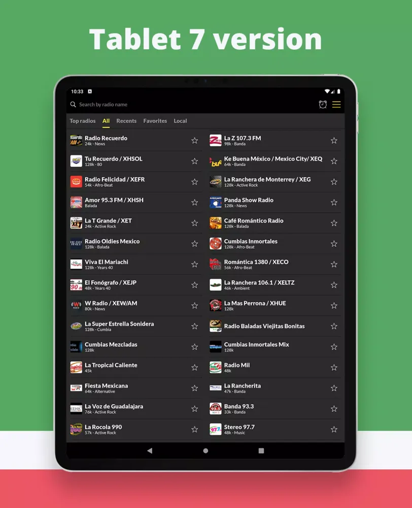 Screenshot di Radio Mexico FM