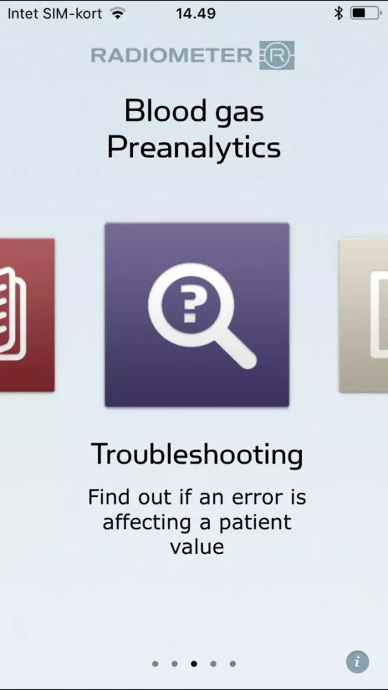 Blood gas - Preanalytics Screenshots