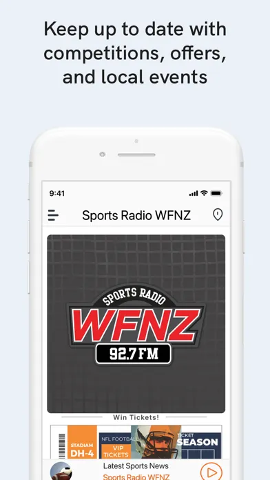 Скриншоты Sports Radio WFNZ
