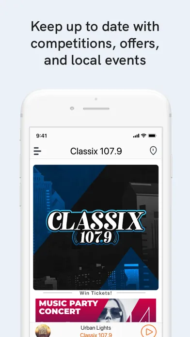 Classix 107.9 Screenshots