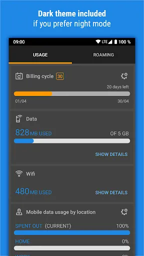 Traffic Monitor & 4G/5G Speed Screenshots