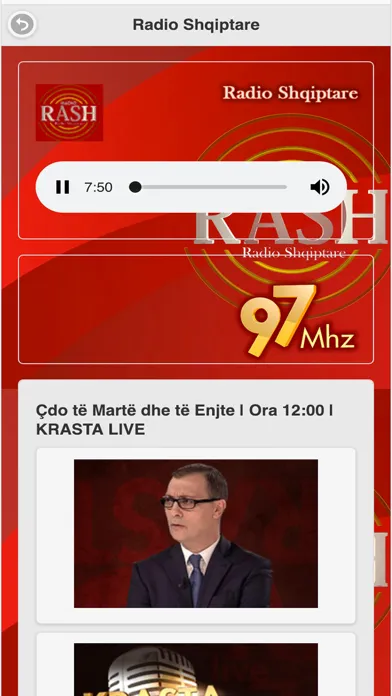 Tangkapan layar Radio Shqiptare