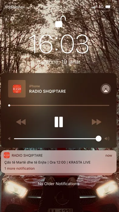 Tangkapan layar Radio Shqiptare