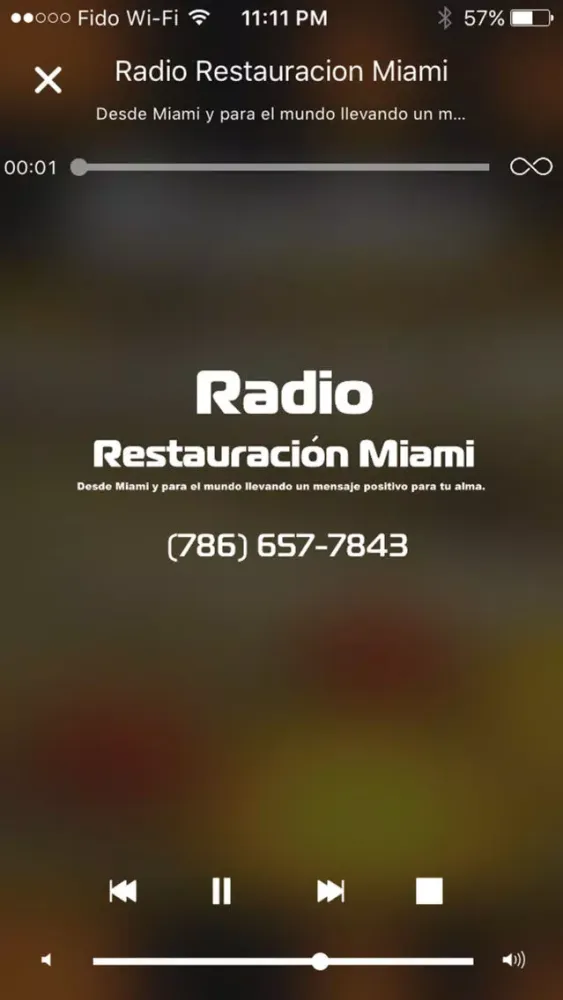 ภาพหน้าจอของ Radio Restauracion Miami