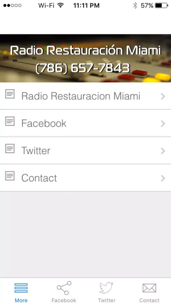 ภาพหน้าจอของ Radio Restauracion Miami