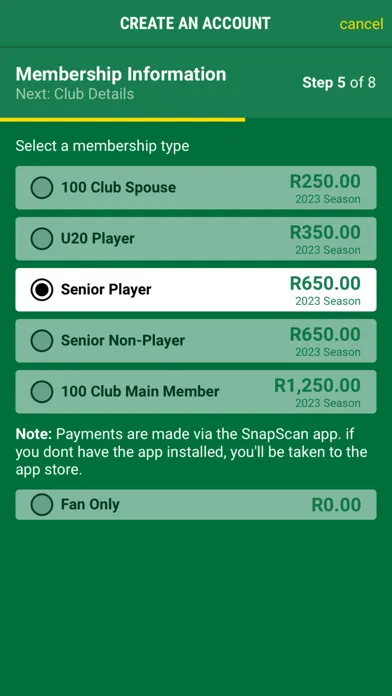 Tangkapan layar False Bay Rugby Club