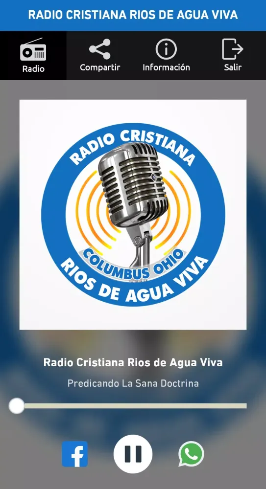 Captures d'écran de Radio Cristiana Rios de Agua V