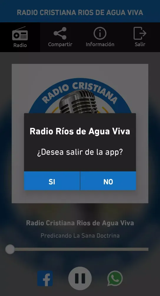 Captures d'écran de Radio Cristiana Rios de Agua V