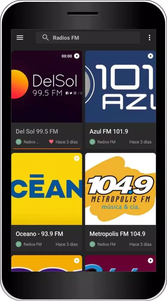 Capturas de pantalla de Radios AM y FM de Uruguay