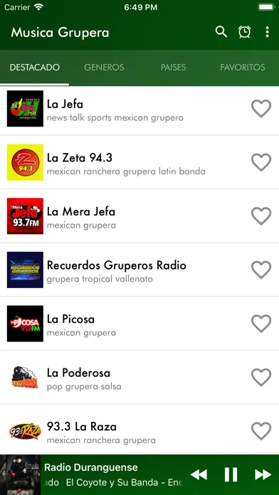 Capturas de pantalla de Musica Grupera Radios