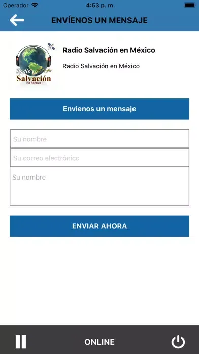 Ảnh chụp màn hình của Radio Salvación en México