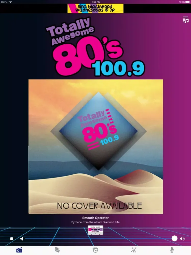 100.9 Totally Awesome 80's iPad 應用截圖