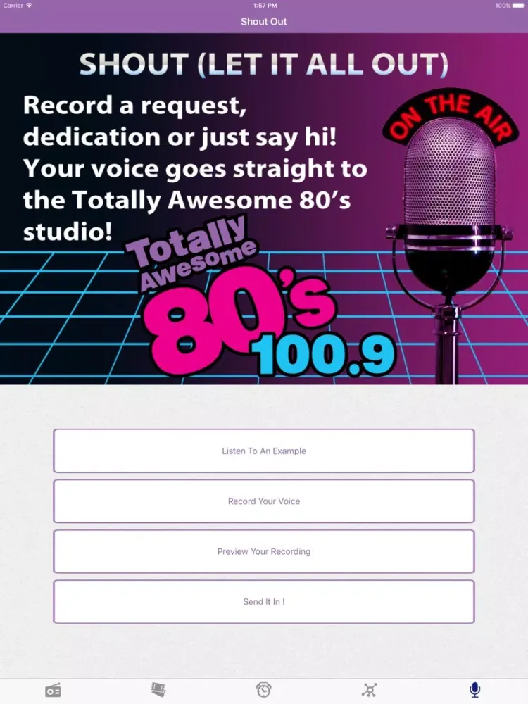 100.9 Totally Awesome 80's iPad 應用截圖