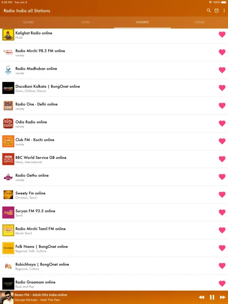 Capturas de pantalla de Radio India all Stations iPad 