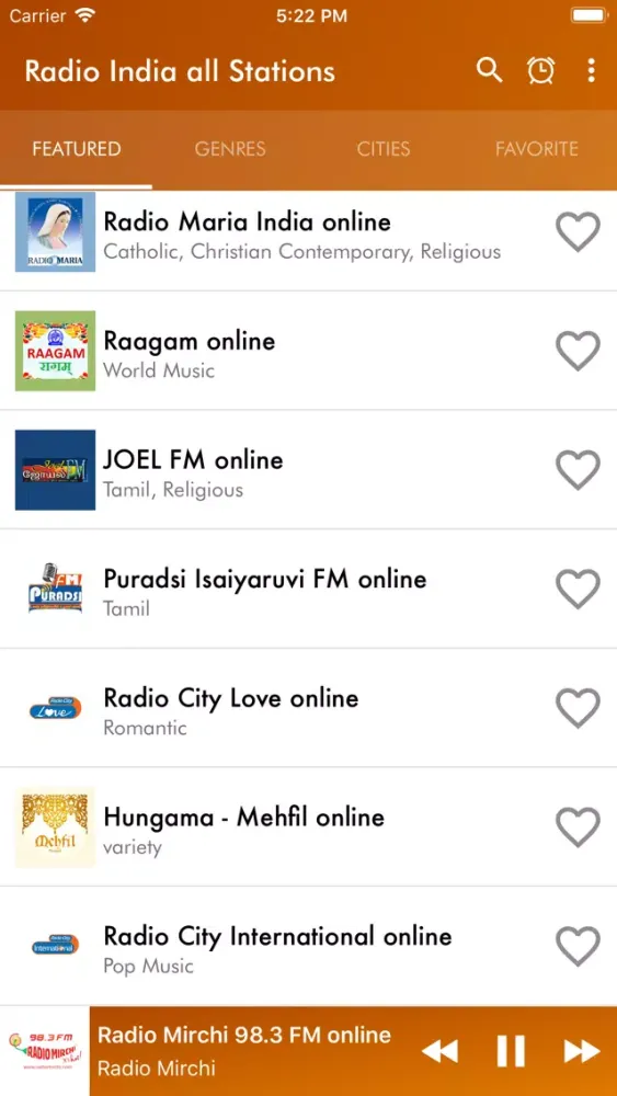 Capturas de pantalla de Radio India all Stations