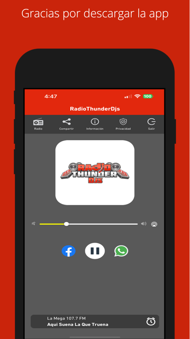 Radio Thunder Djs スクリーンショット