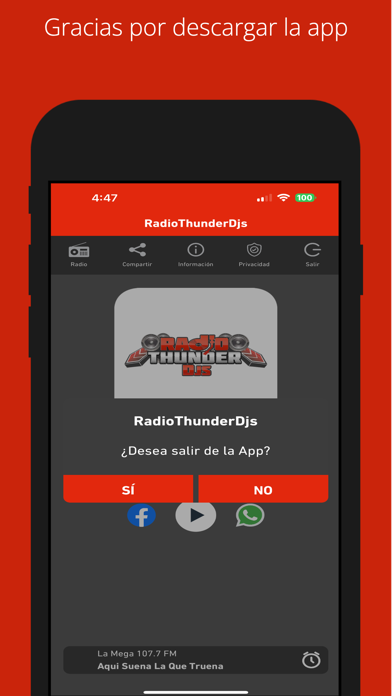Radio Thunder Djs スクリーンショット