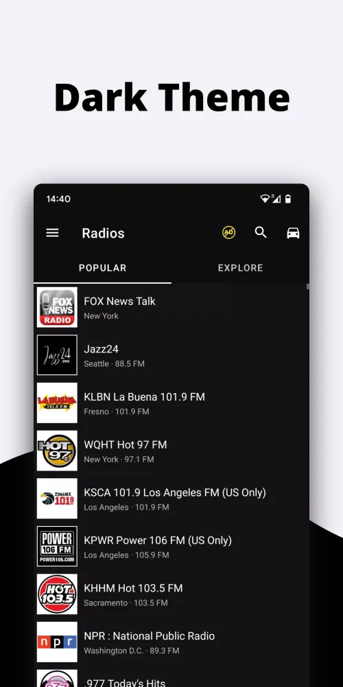Capturas de pantalla de Radio USA FM