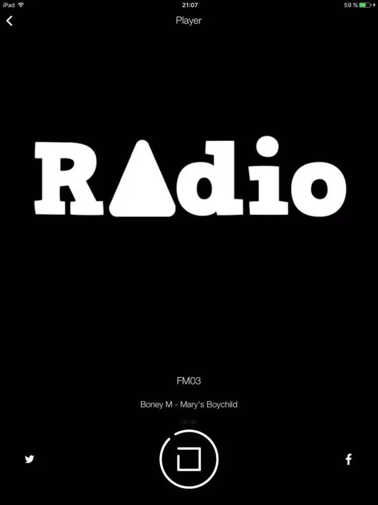 ภาพหน้าจอของ Radio I Sverige iPad 